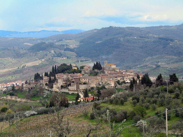 Montefioralle, view