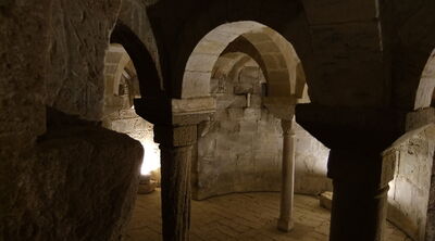 Underground crypt in San Giovanni d'Asso