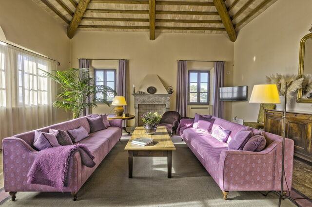 Podere D'Asso, living room