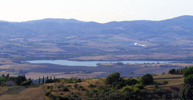 View of Santa Luce Lake