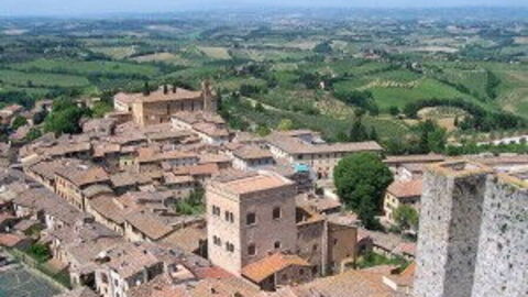 Aerial View of San Gimignano