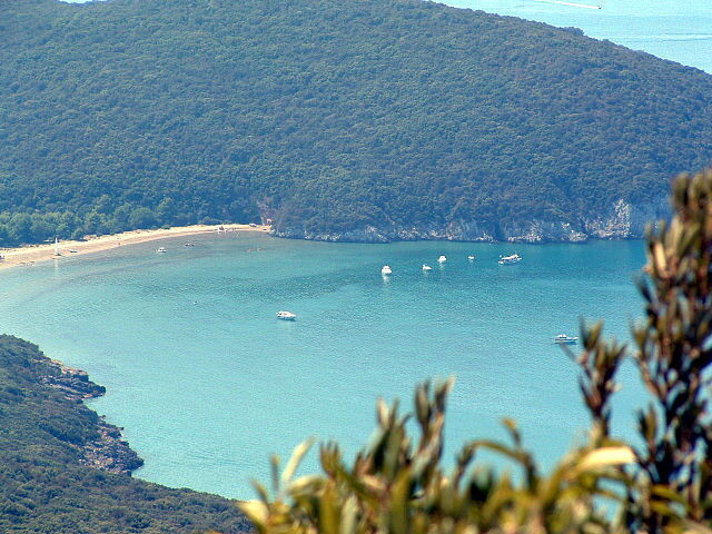 View of Cala di Forno Bay