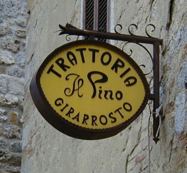 Italian Trattoria Sign