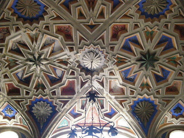 Sammezzano castle ceiling example