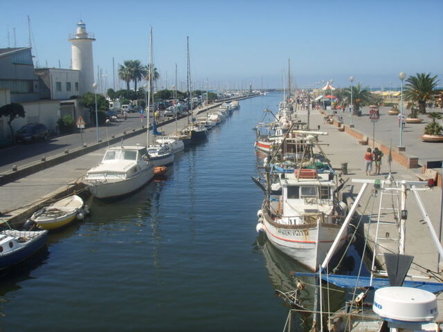 The Burlamacca canal in Viareggio