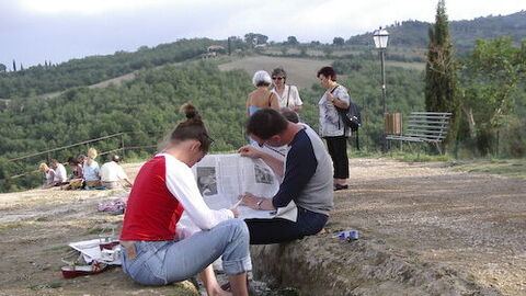 natural hot springs in bagno Vignoni