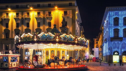 The carousel in Florence at Christmas