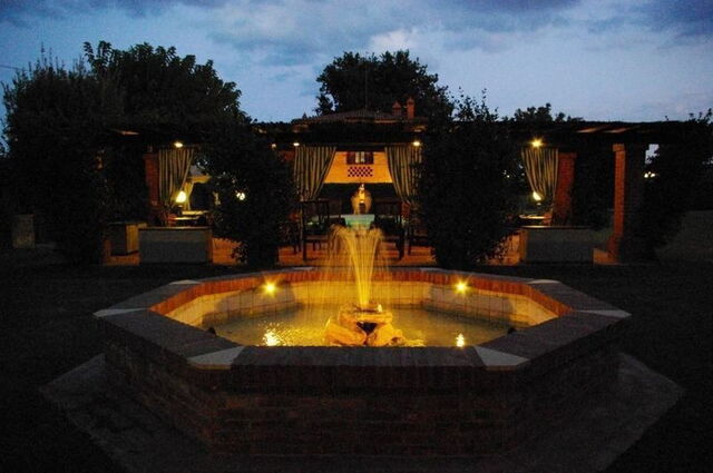 Villa at night