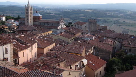View over Massa Marittima