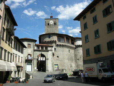 Town centre of castelnuovo di garfagnana