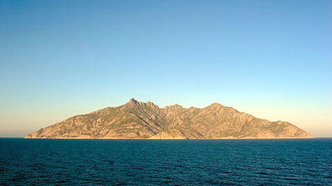View of the Montecristo island