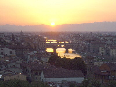 View of Florence at Sunset