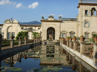 Fish pond at Villa Guicciardini Corsi Salviati