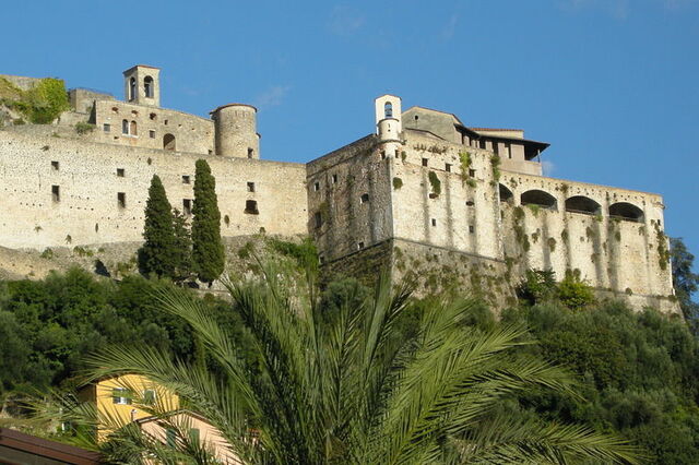 Outer walls at Malaspina Castle