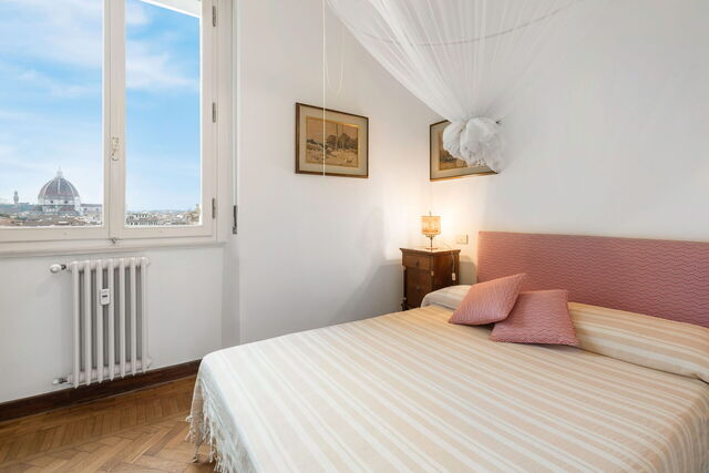 Villa Spotlight: Orto Botanico Apartment With Terrace And Dome View, bedroom