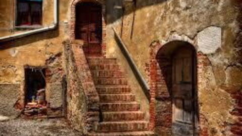 Old stairway in Toiano