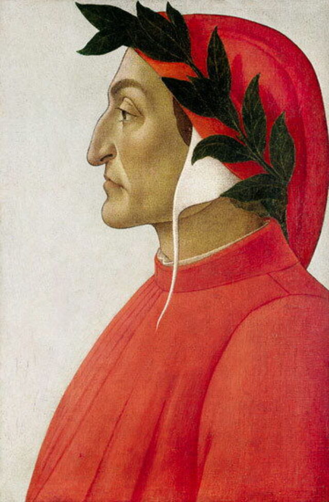 Dante portratit by Sandro Botticelli