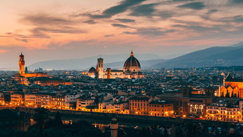 Florence at sunset