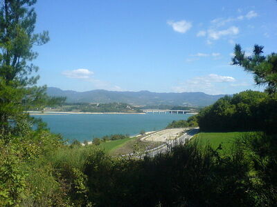 Scenery of Lake Bilancino