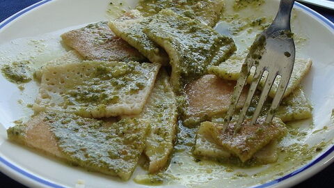 Panigacci with Pesto