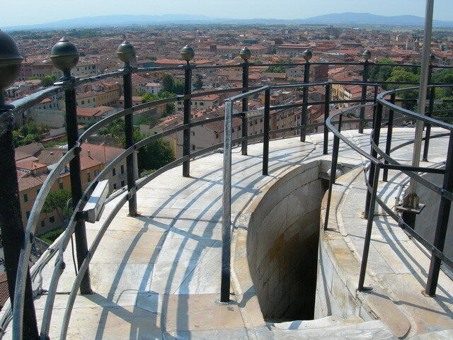 View from the Leaning Tower of Pisa