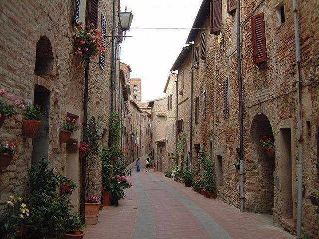 Quaint Street in Casole d'Elsa