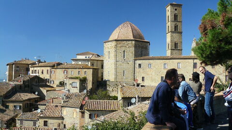 Tourists in Volterra