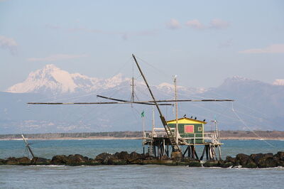 Fishing at Marina di Pisa