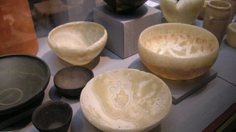 delicate alabaster bowls