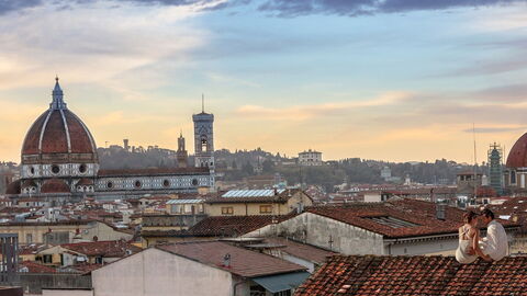 A couple in Florence