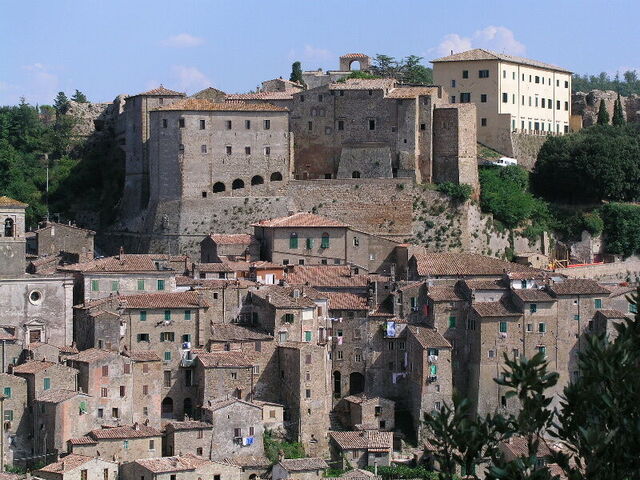 Fortress overlooking Sorano