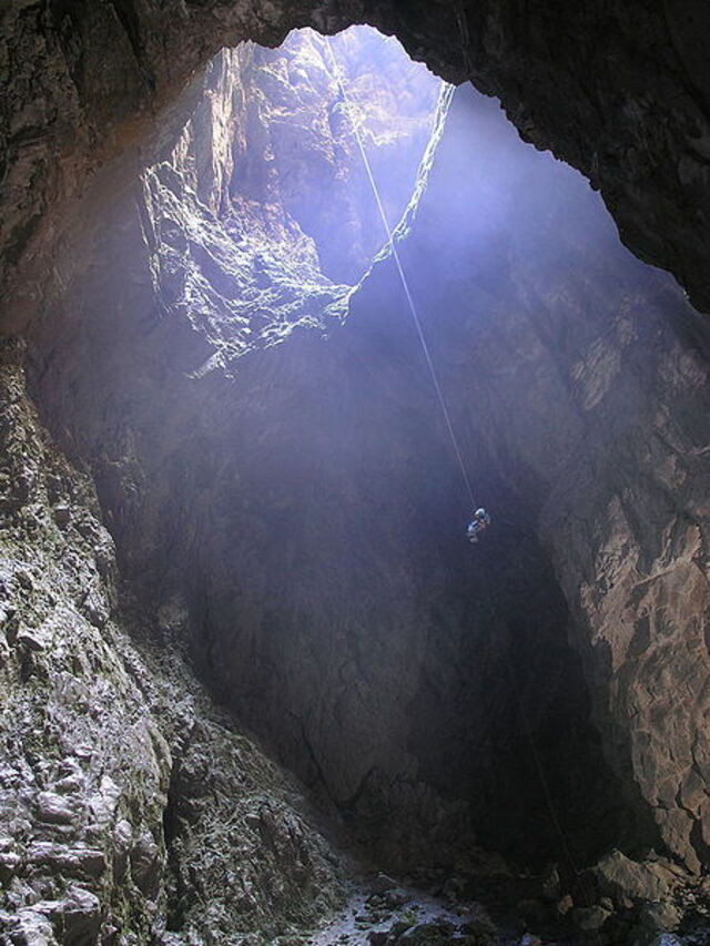 potholing at its most extreme