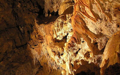 interior of ancient cave