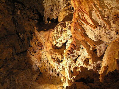 interior of ancient cave