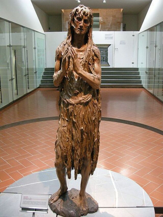 Donatello's wooden sculpture of Mary Magdalene