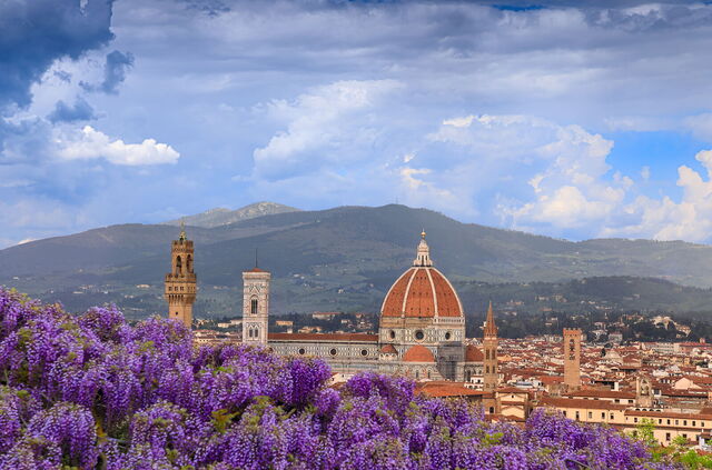 View from the Bardini Gardens