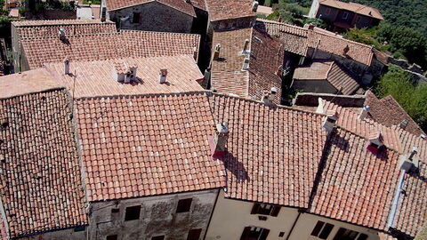 aerial view of capalbio