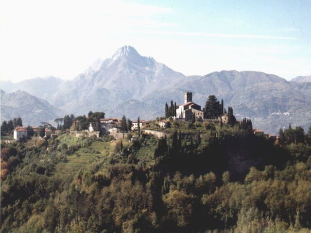 View of Barga town in Mediavalle