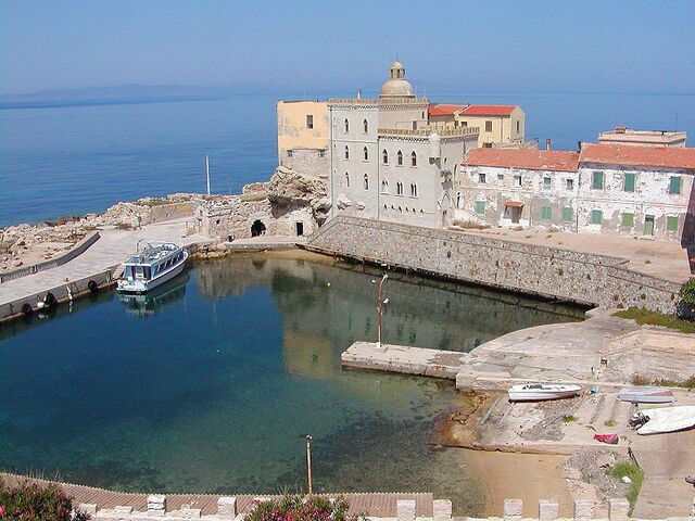 Dock at Pianosa Island