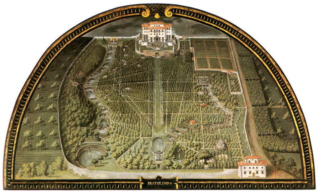 Renaissance Garden at Villa Demidoff by Giusto Utens