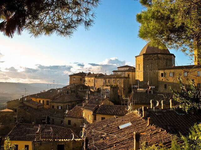 Volterra at sunset