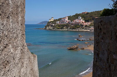 Beach on Livorno coastline