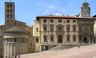 Town of Arezzo where Francesco Petrarca was born