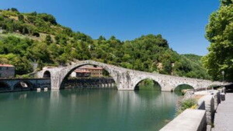 Ponte Della Maddalena Over River