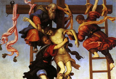 Descent from the Cross, Perugino