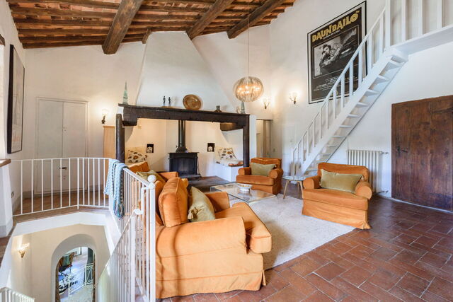 Villa Poggio La Croce, living room
