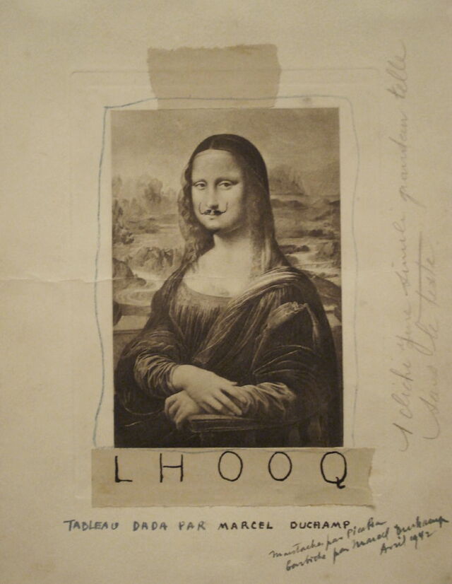 Duchamp's "LHOOQ"