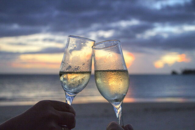 Glasses of Sparkling Wine