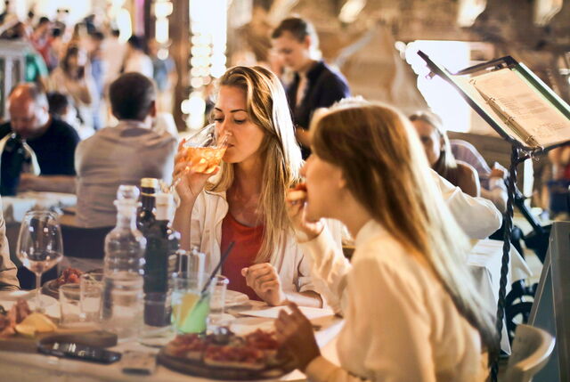 Dining in Tuscany