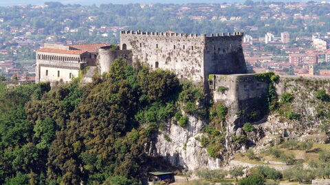 View of Malaspina Castle and Massa